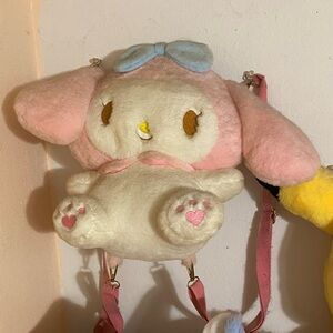 My melody plush backpack